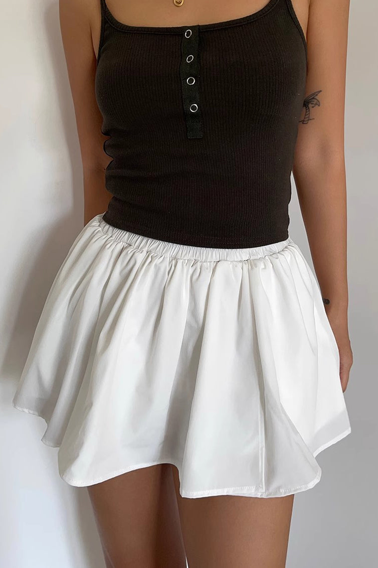 A-Line Low Rise Solid Pleated Skirt Secondary image