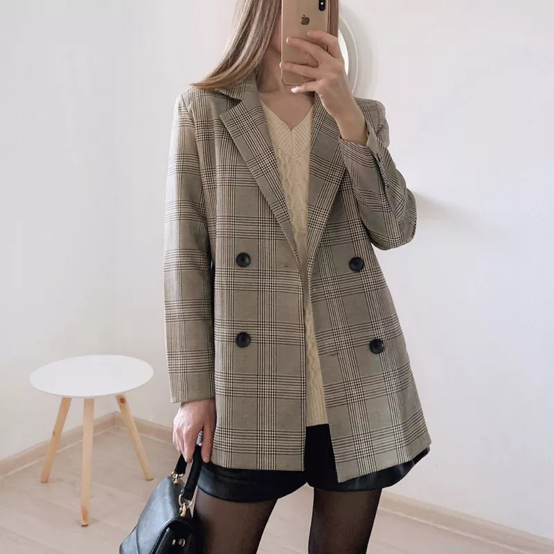 Leila Plaid Blazer Main image