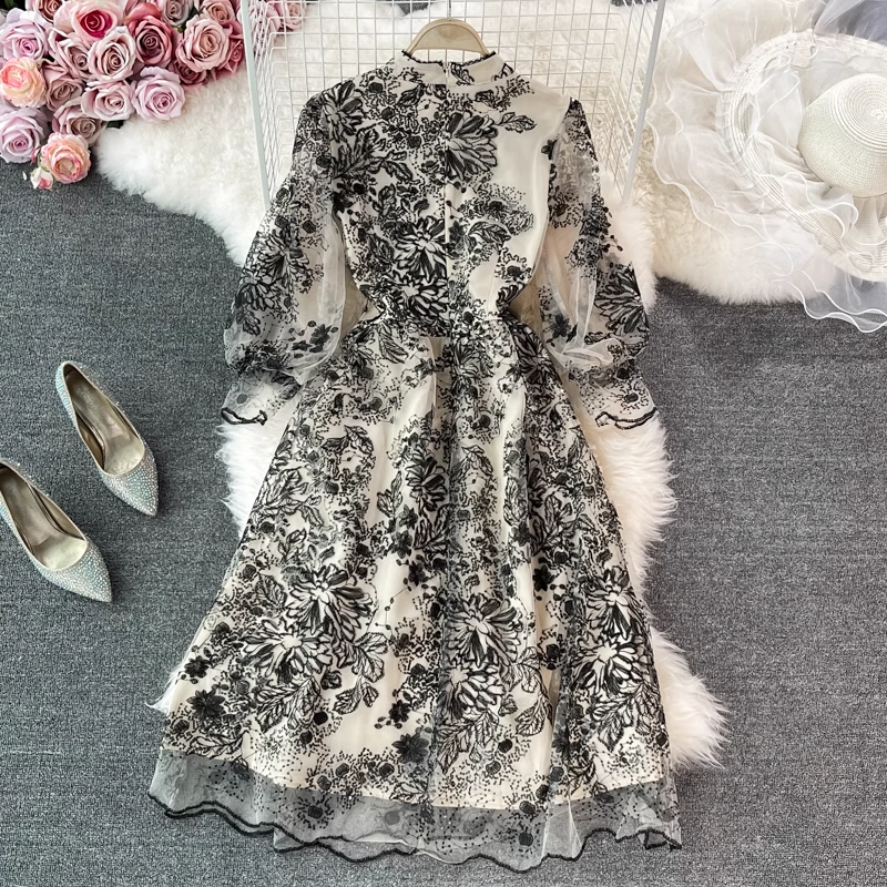 A-line Embroidered Maxi Dress Secondary image