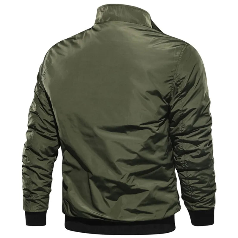 2023 Men's Military Bomber Jacket: Autumn/Winter 5XL Plus Size Secondary image