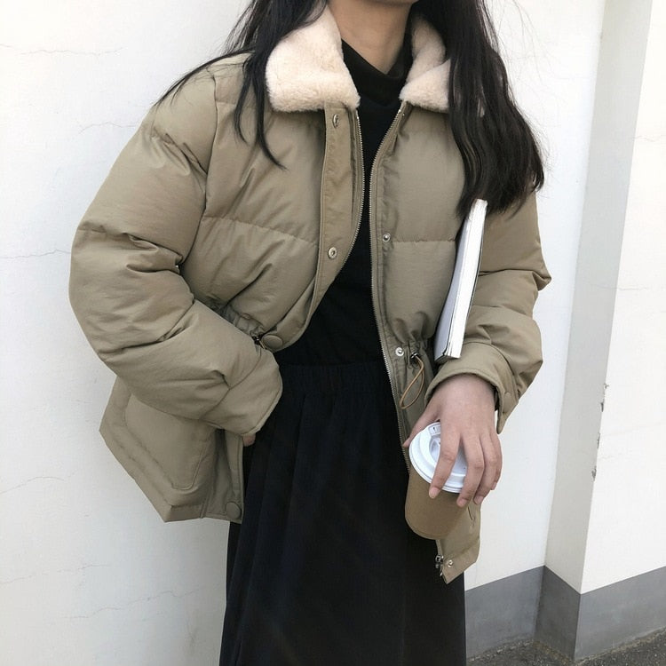 Fur Collar Duck Down Filling Warm Winter Coats Main image