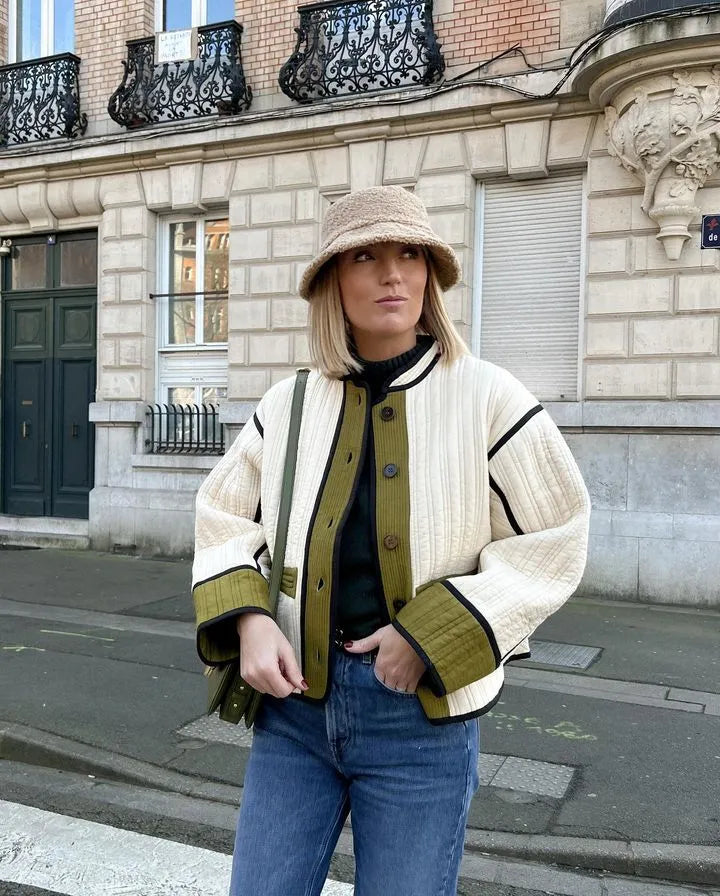 Autumn 2023 Patchwork Coats: Elegant and Warm Outerwear Secondary image