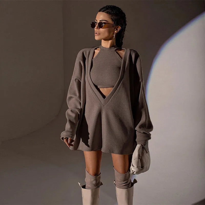 Vibe and Elegance: Knitted 2-Piece Set Main image