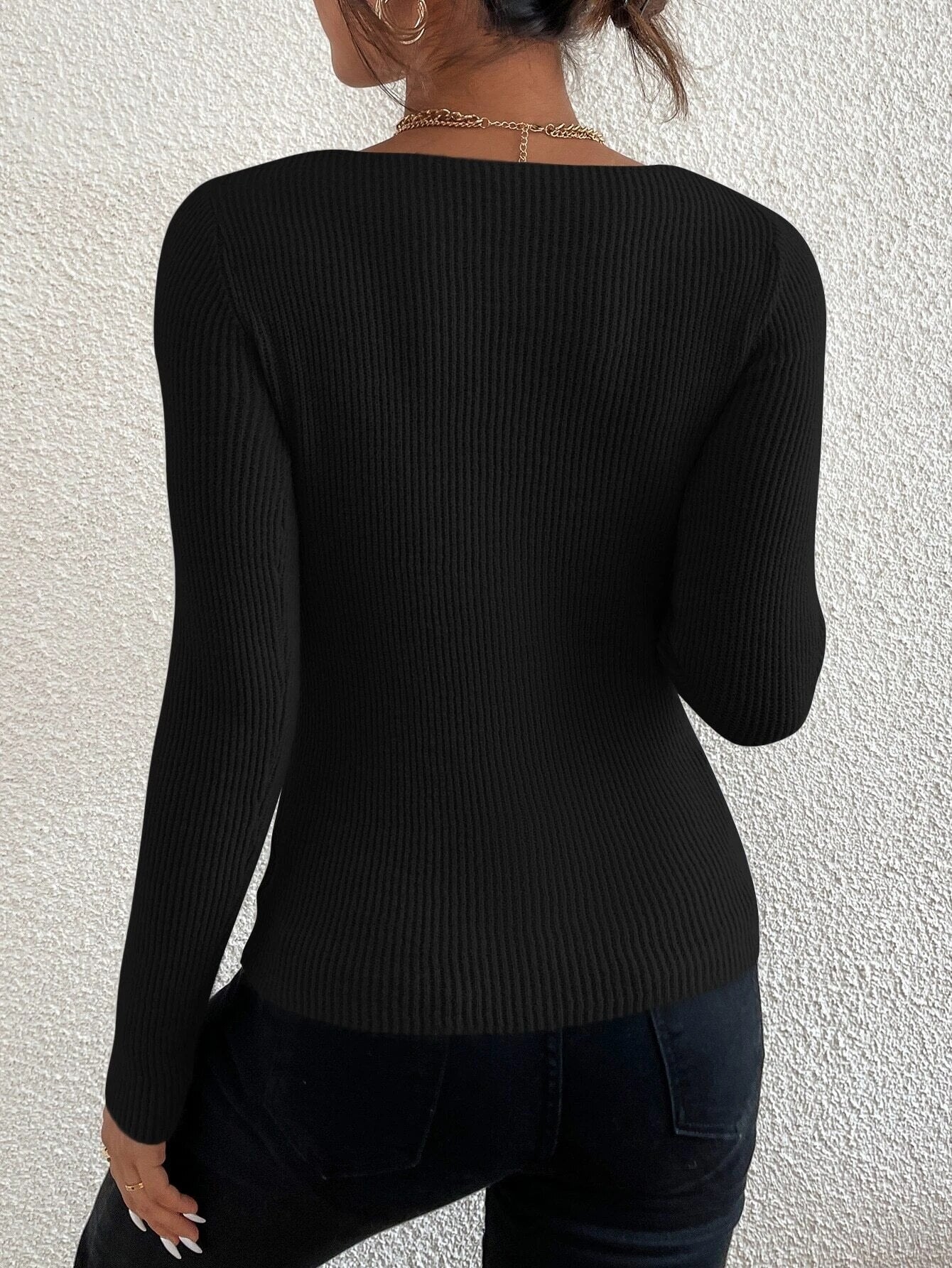 Thin V-Neck Autumn Winter Sweaters Secondary image