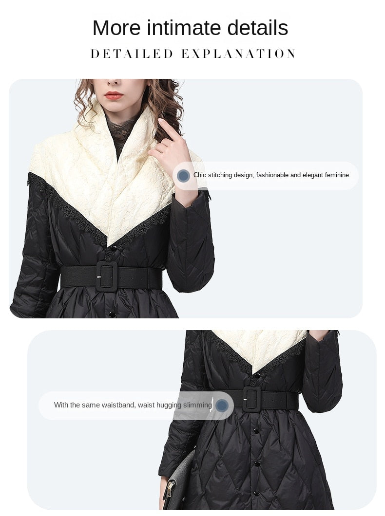 Stand Collar Fur Hooded Soft Long Winter Coats Secondary image