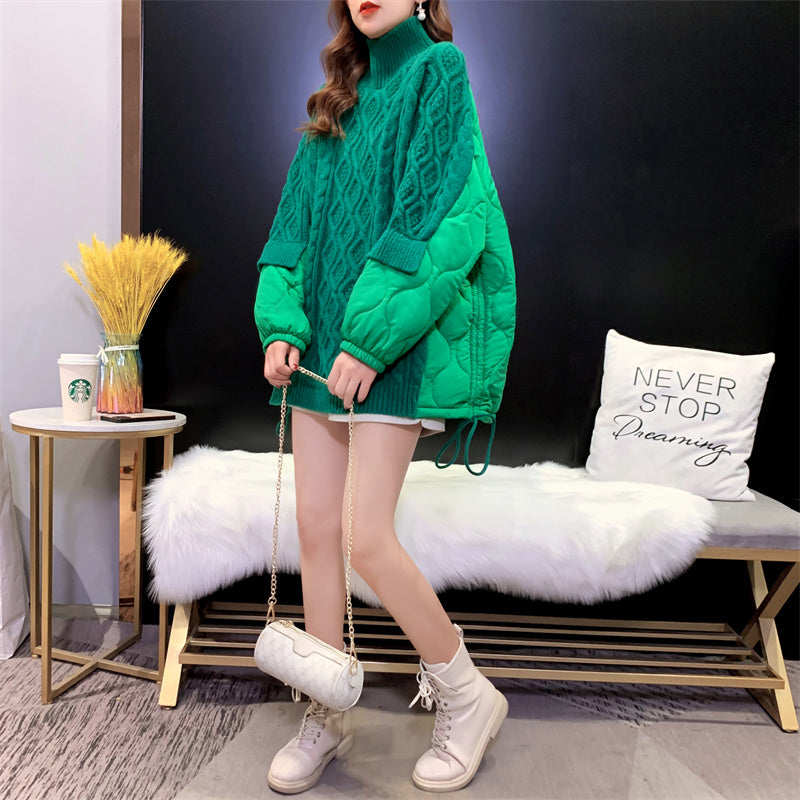 Special Collection Super Warm Loose Style Half Sweater Half Coat Secondary image