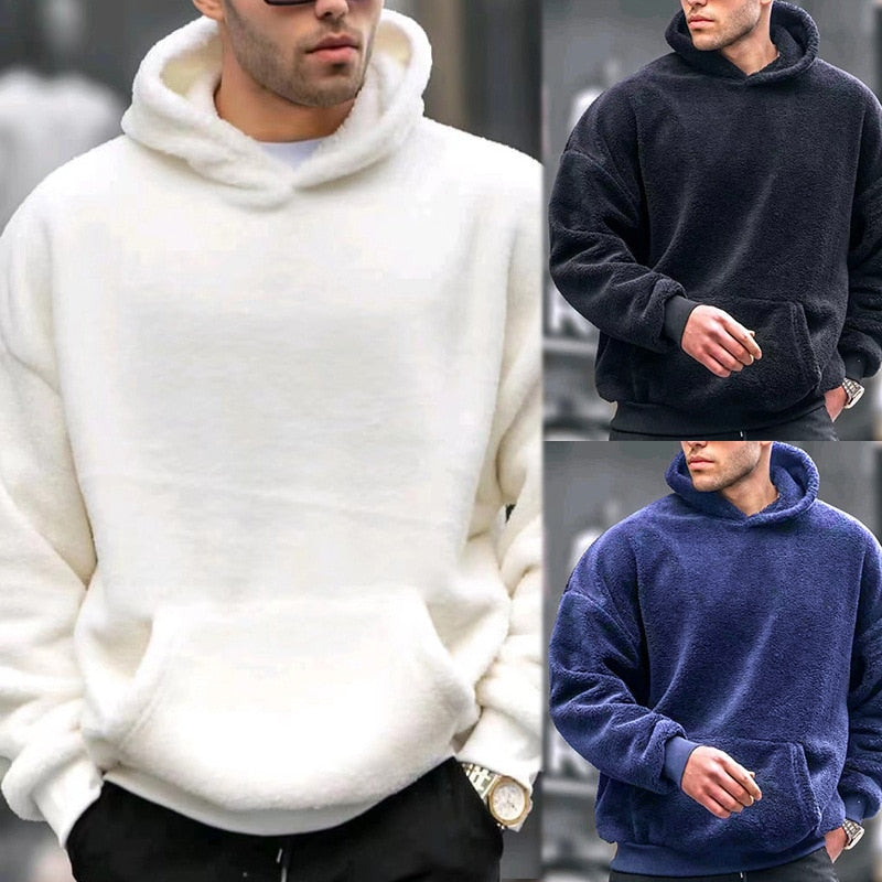 M-3XL Plain Soft Warm Winter Hoodies Main image