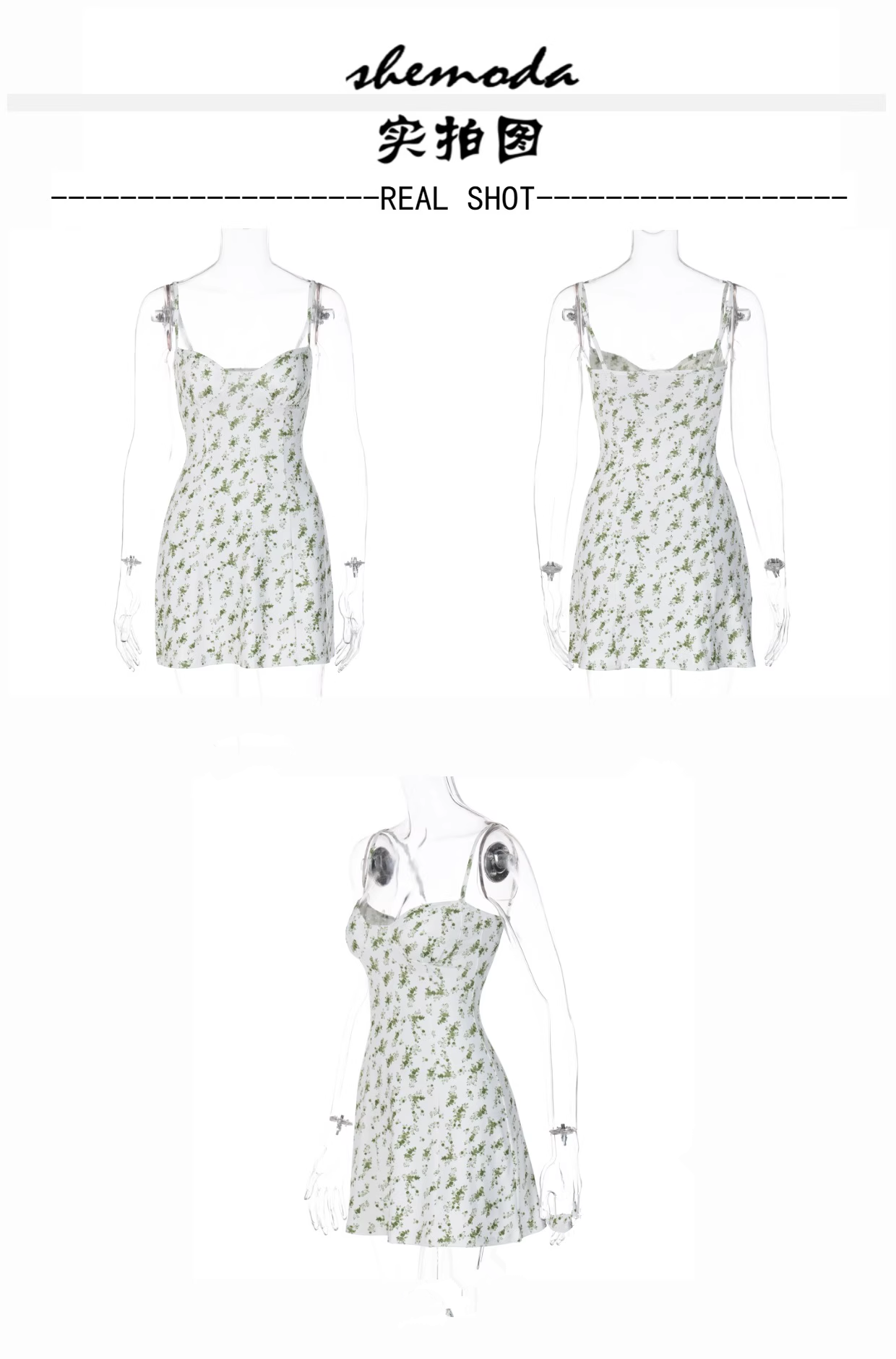 Women's suspender floral dress Secondary image