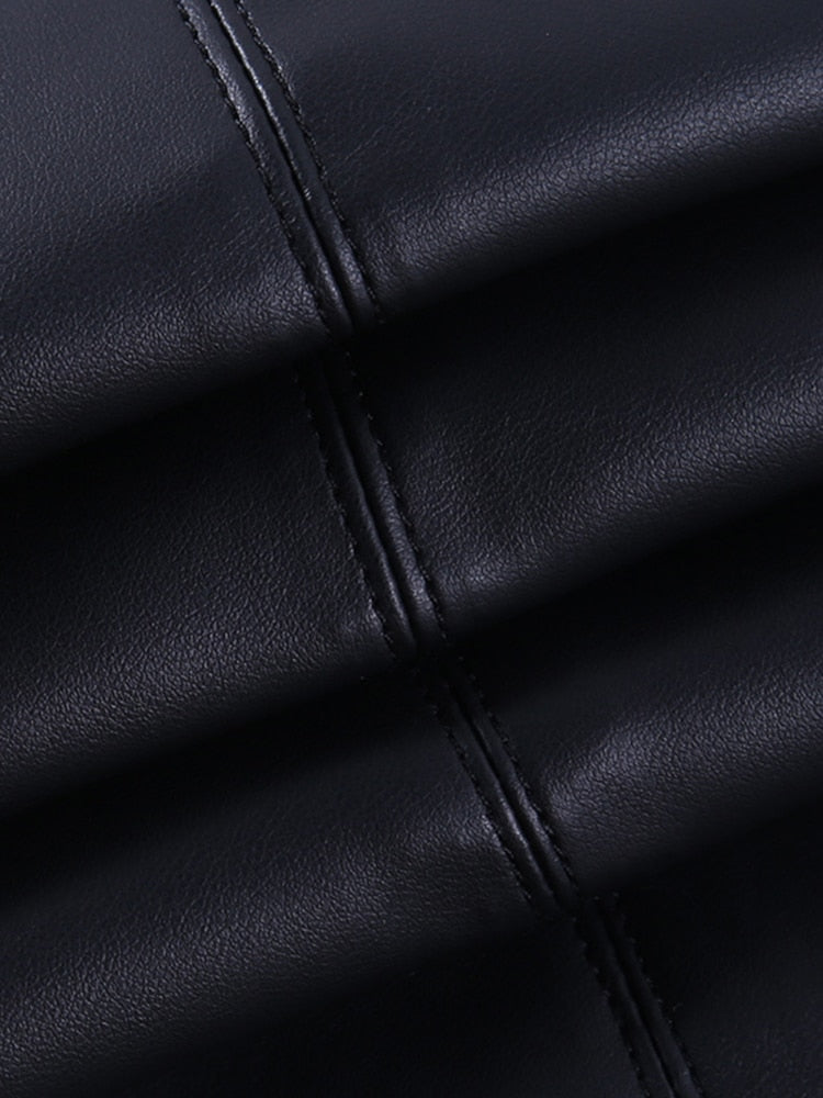 Malaya High Waist Skinny Vegan Leather Pants