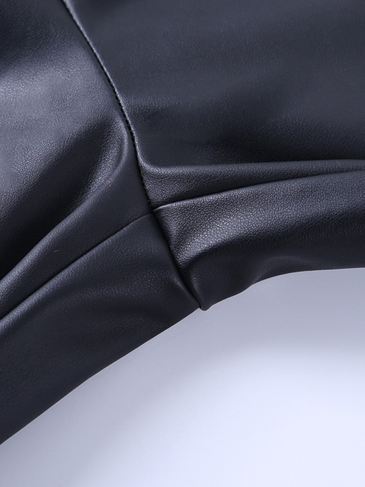 Malaya High Waist Skinny Vegan Leather Pants