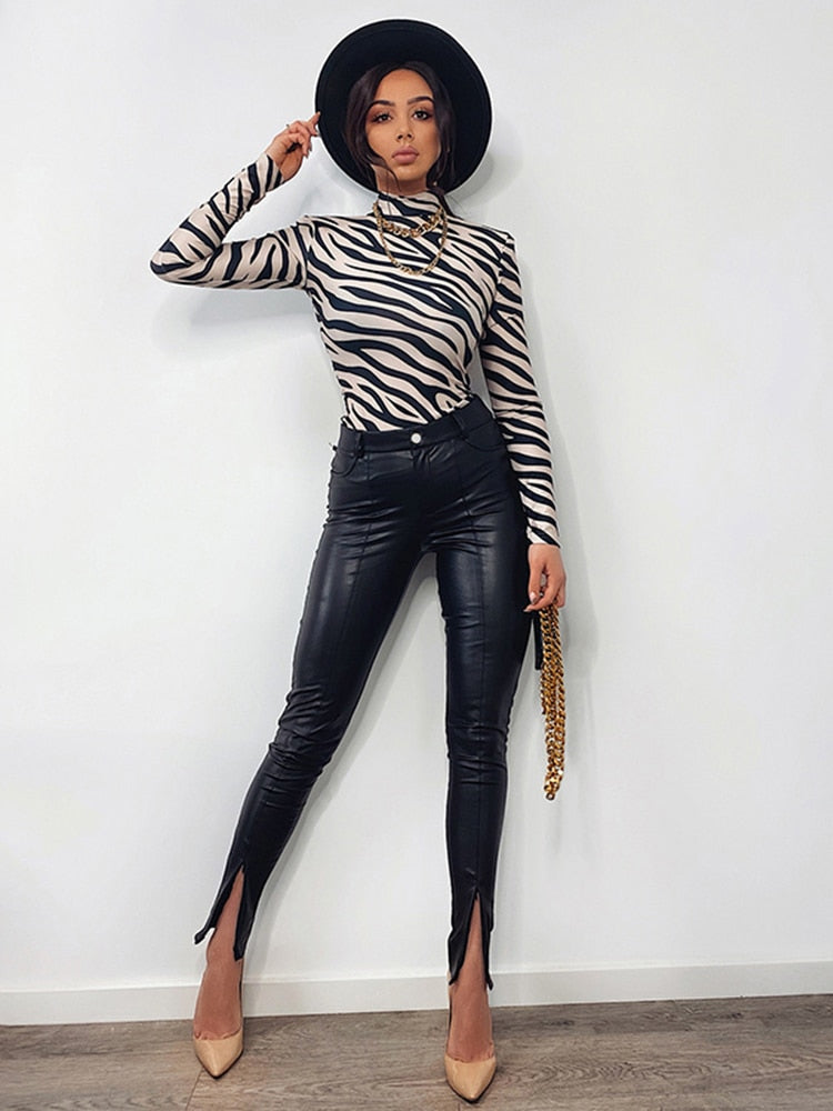 Malaya High Waist Skinny Vegan Leather Pants
