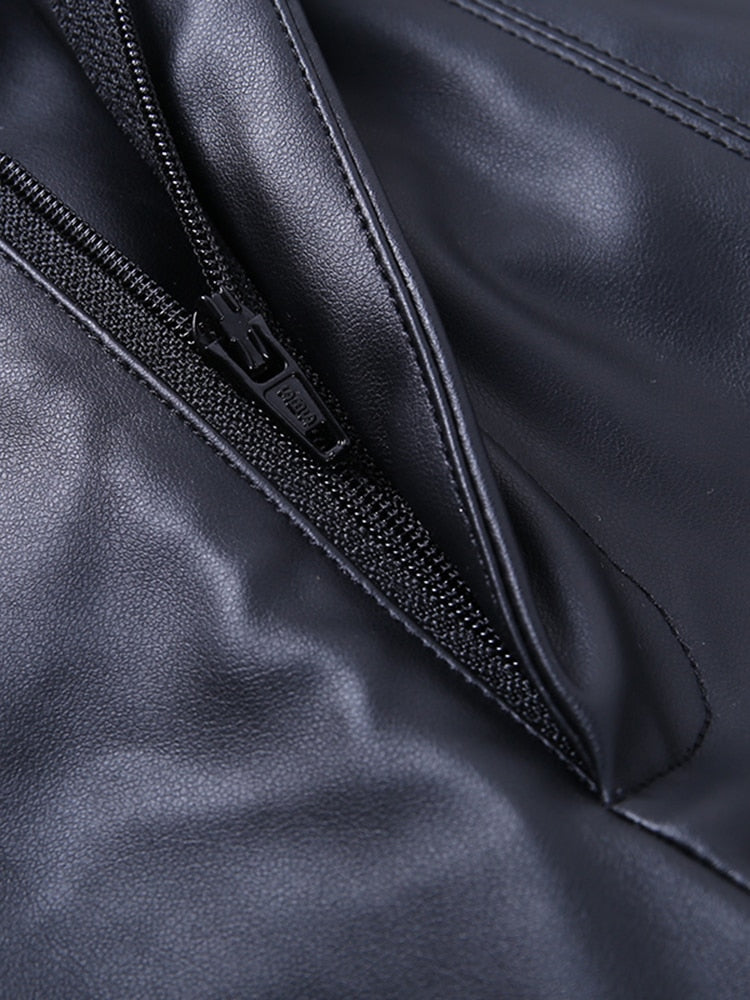 Malaya High Waist Skinny Vegan Leather Pants