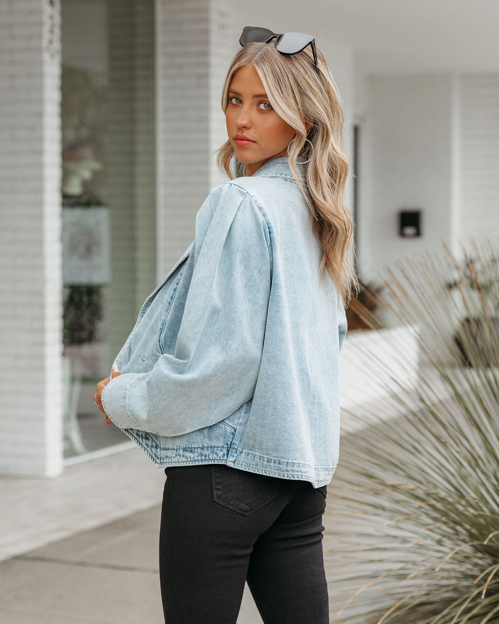 Wooster Street Pocketed Denim Jacket Secondary image