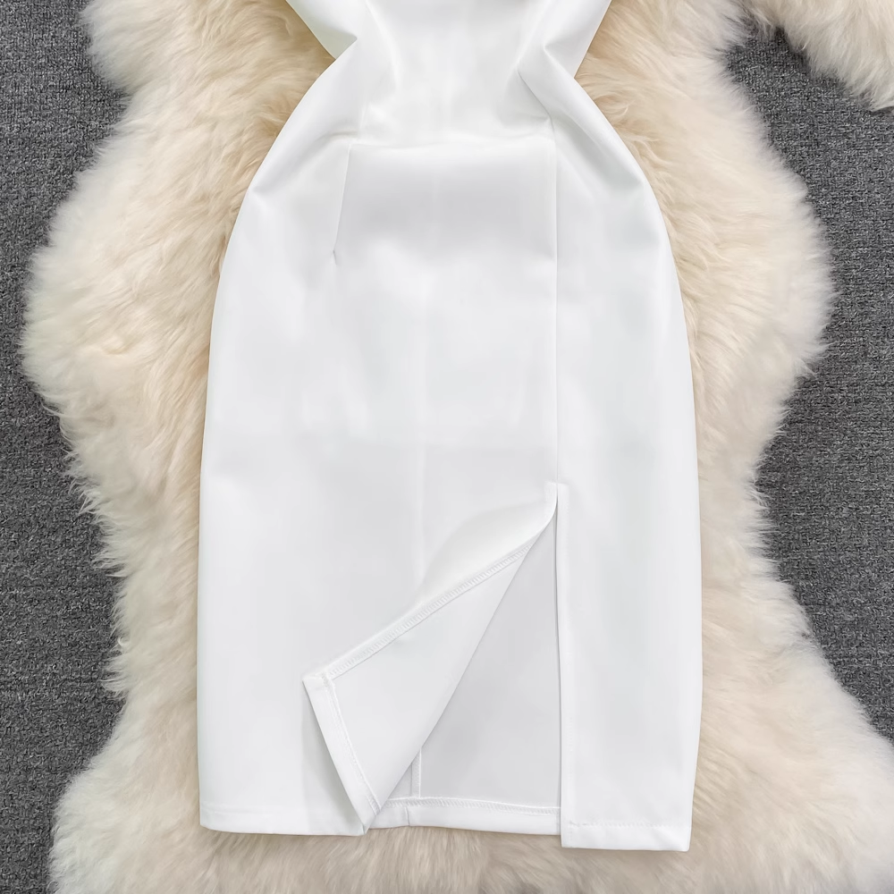 White Off The Shoulder Bodycon Dress