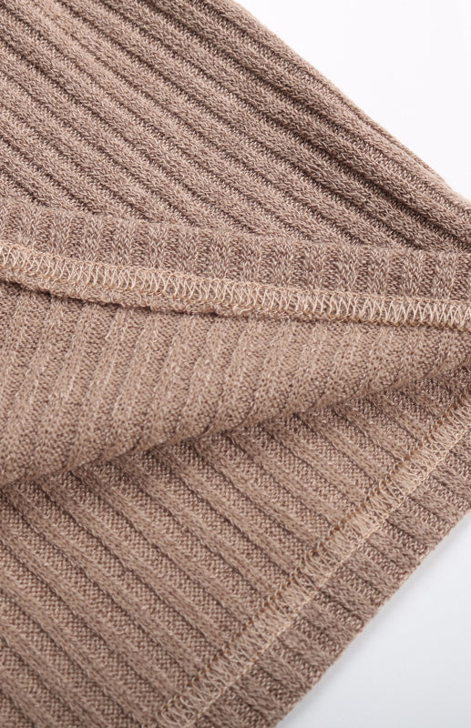 Ladies Long Sleeve Solid Color V-Neck Knit Sweater Dress Secondary image