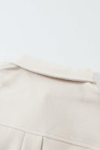 Lapel Button-Down Coat With Chest Pockets