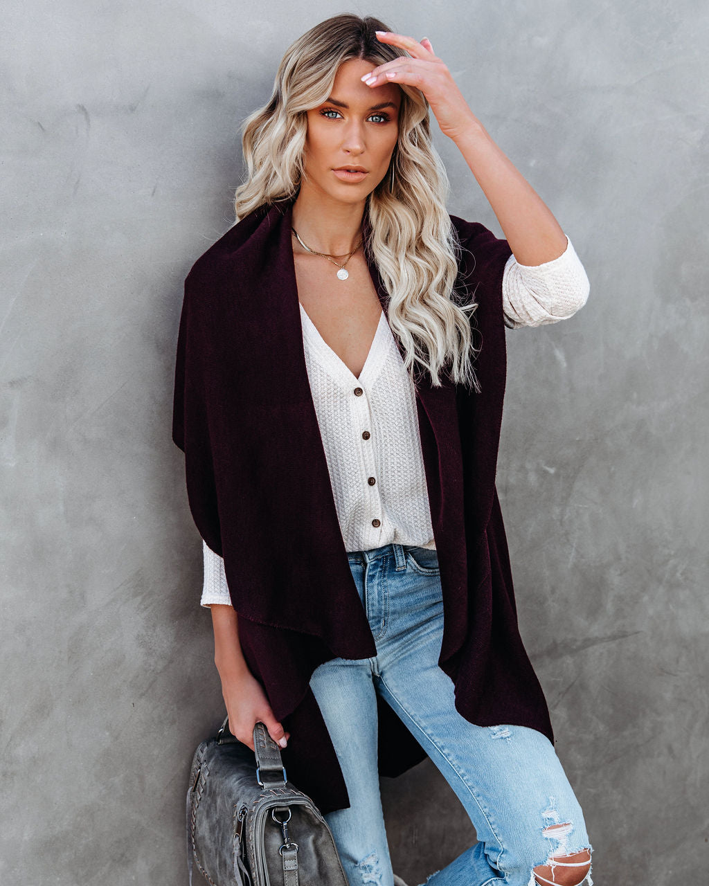 Solitaire Vest - Wine Main image