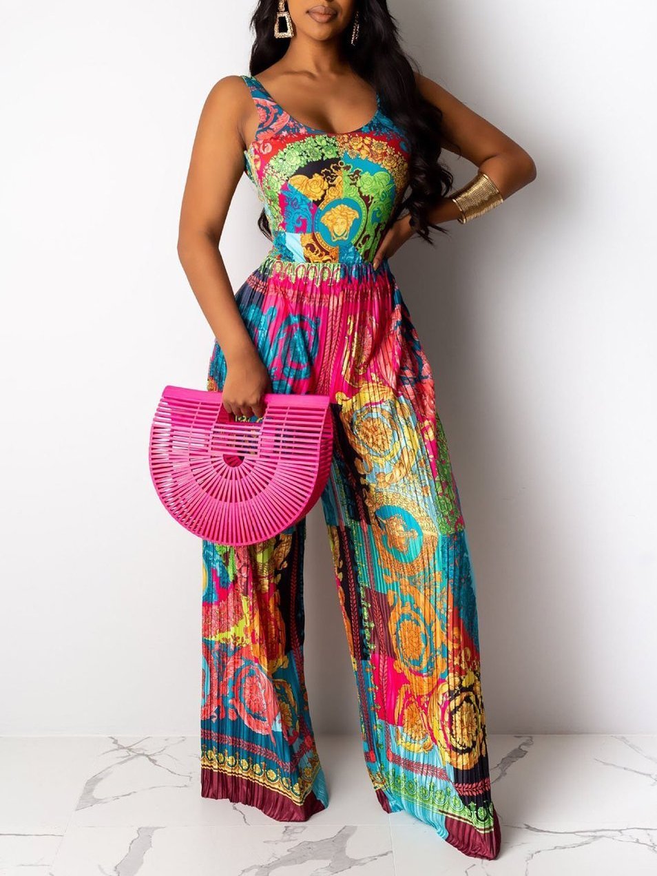 Women Backless Sleeveless High Waist Romper & Jumpsuit Main image