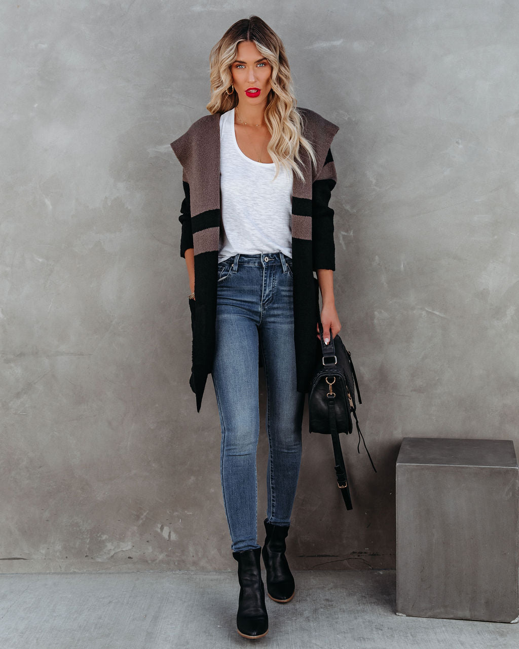 Zephyr Cove Hooded Pocketed Cardigan Main image